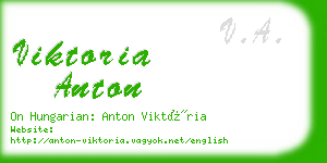 viktoria anton business card